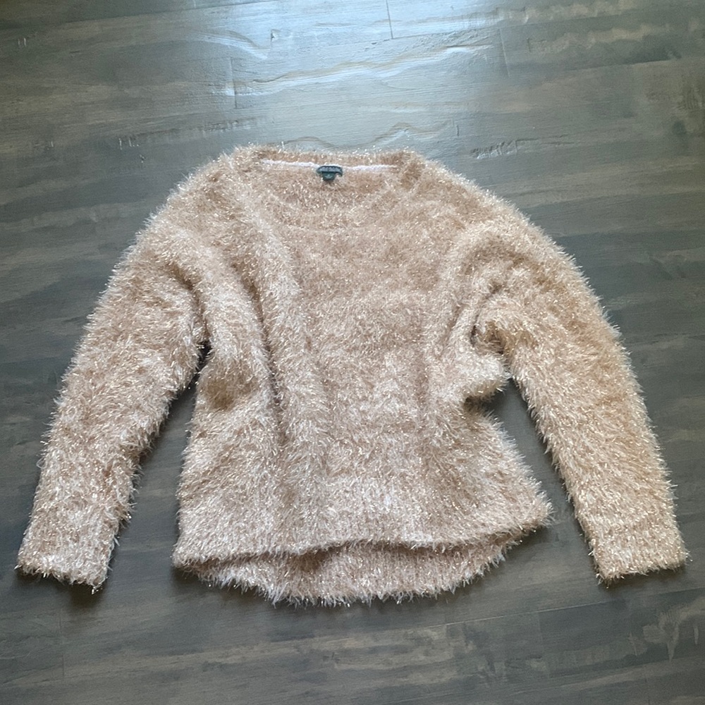 Wild Fable Golden Tinsel Sweater